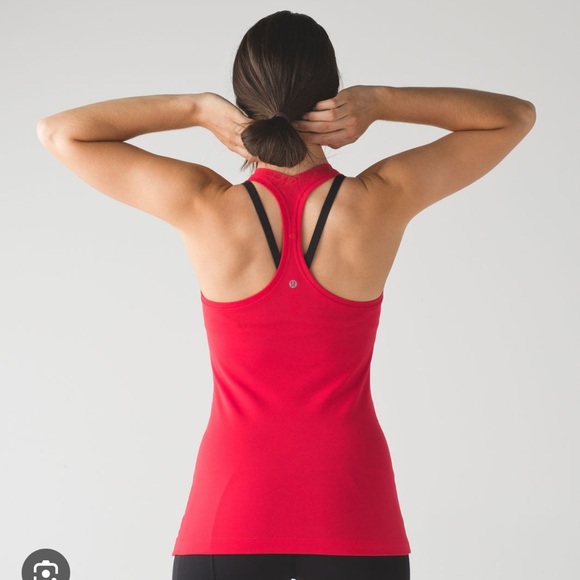 Lululemon Cool Racerback Tank In Red (Reversible) - Picture 2 of 6